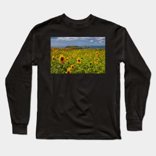 Rhossili Sunflowers Long Sleeve T-Shirt